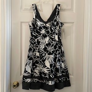 Nine West pleated halter dress